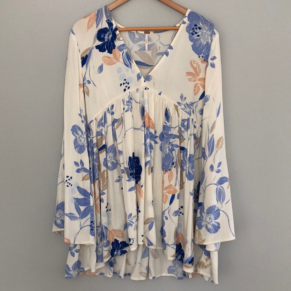 Free People Flowy Floral Top